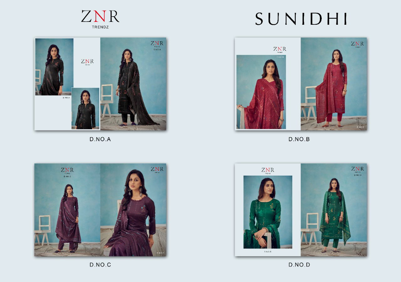 Znr Sunidhi Jam Cotton New Exclusive Wear Cotton Designer Salwar Suits Collection